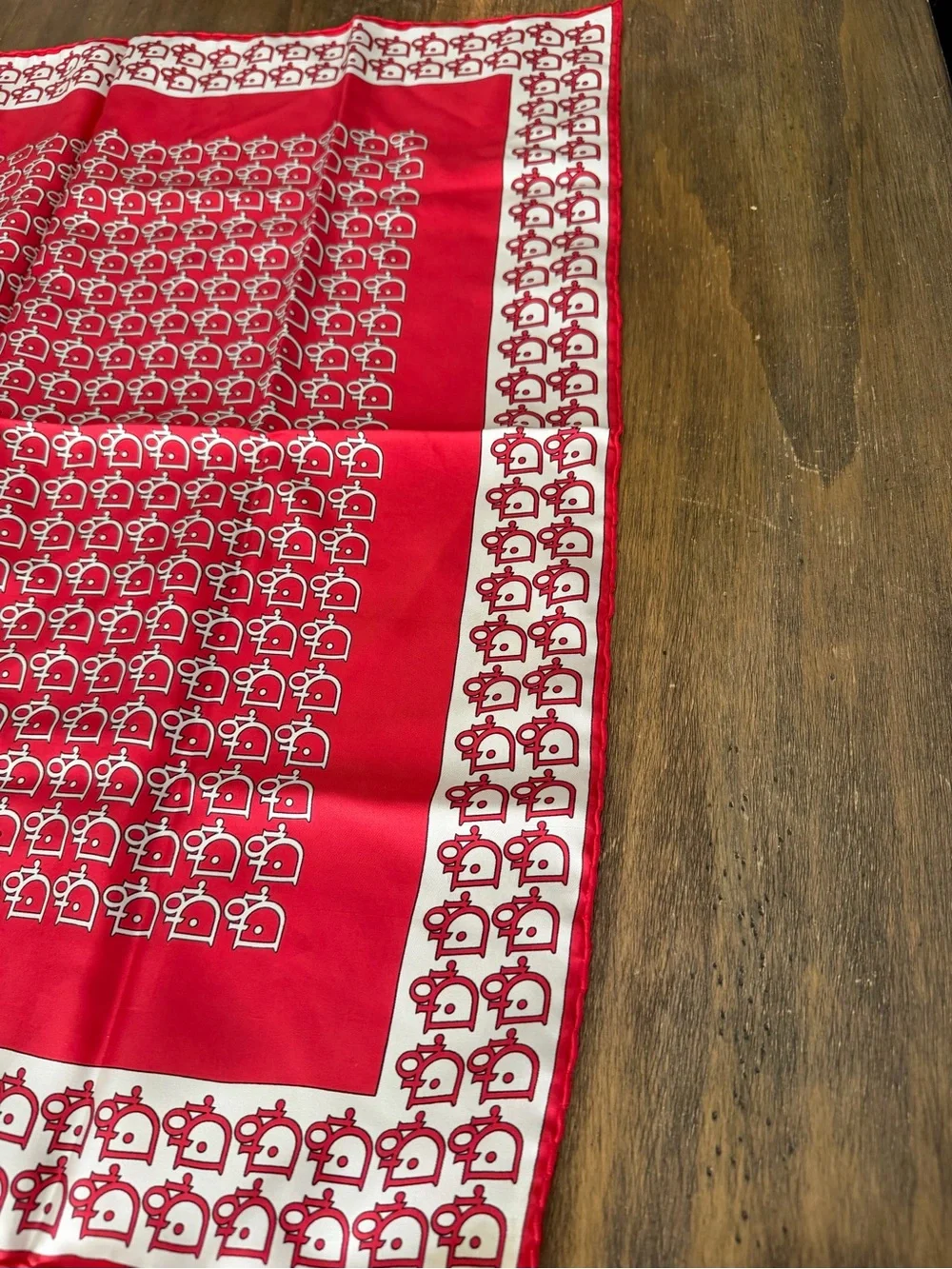 Dior Logo Printed Silk Scarf Bandana